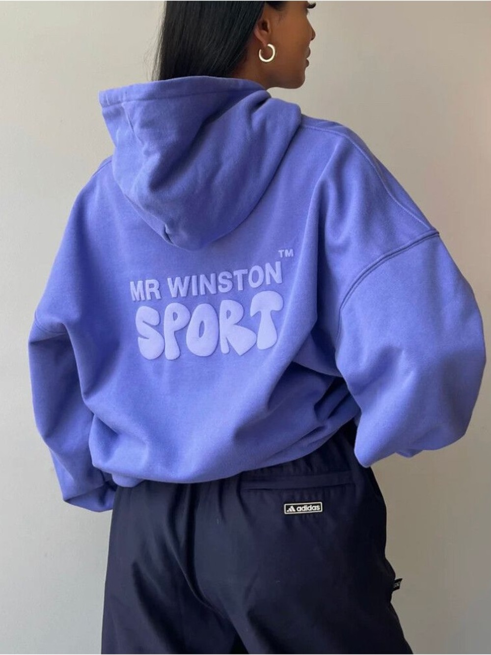 RARE MR WINSTON SPORT Grape Puff M Hoodie
